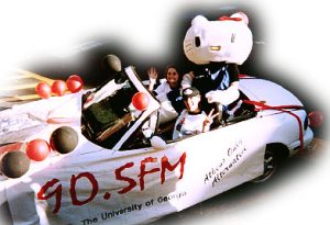 1990 mazda miata original owner bonnie gillespie wuog dj kitty uga homecoming parade