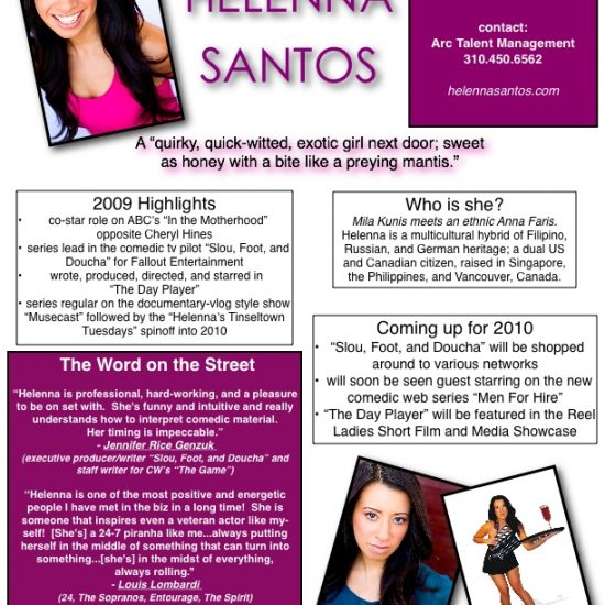 Helenna Santos One Sheet