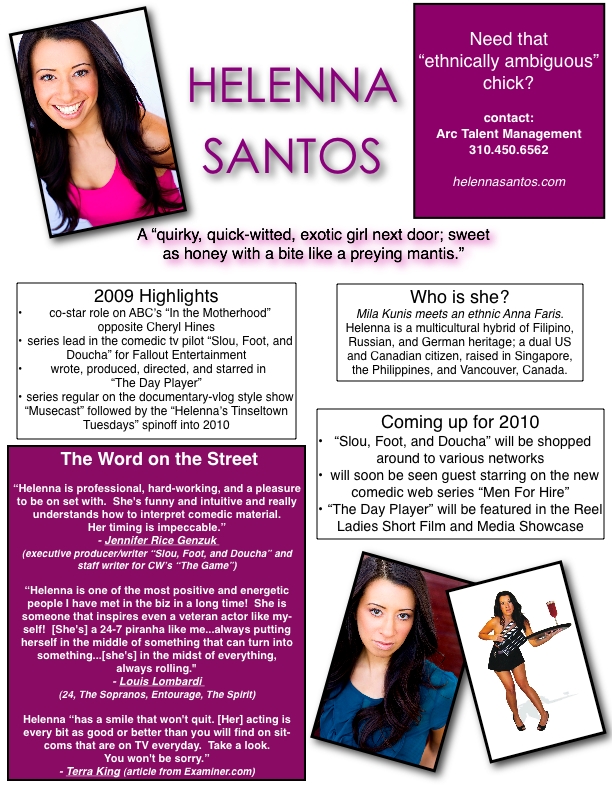 Helenna Santos One Sheet