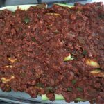 zucchini lasagna headed into the oven