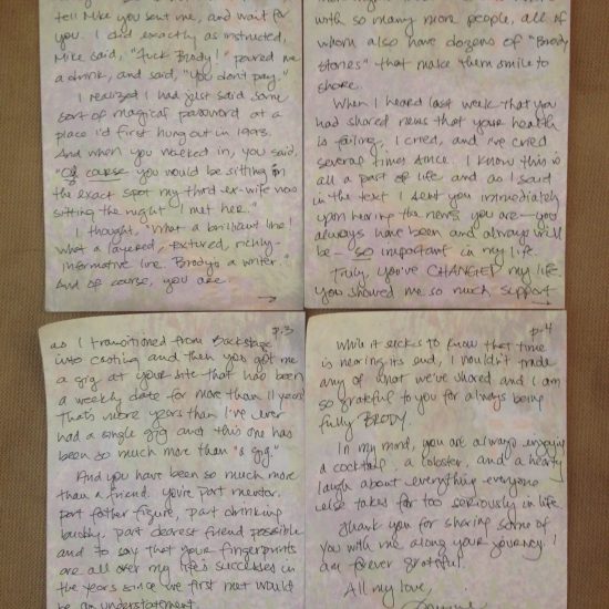last letter to brody