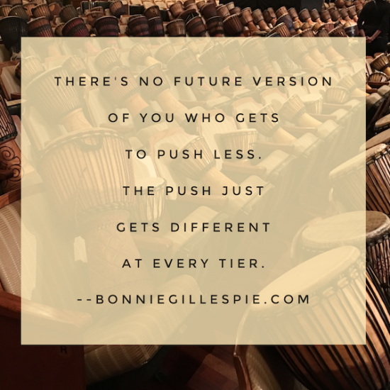 different push at different tier bonnie gillespie