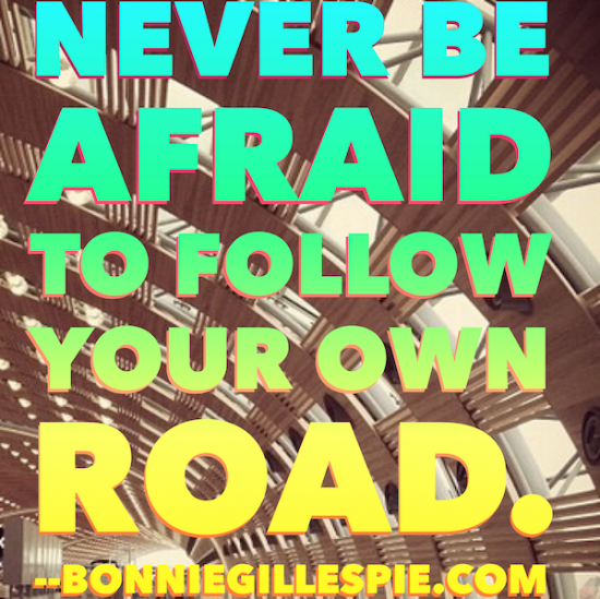 follow your own road bonnie gillespie