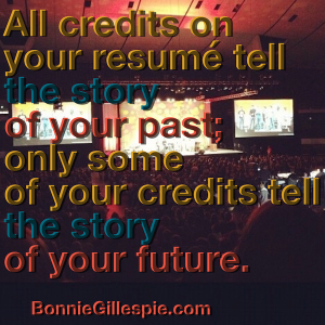 resume tells story of your future bonnie gillespie