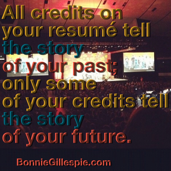resume tells story of your future bonnie gillespie