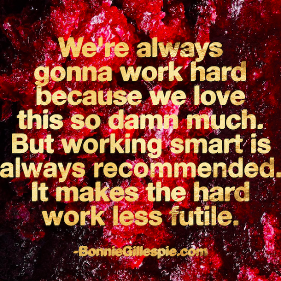 work smart work hard bonnie gillespie
