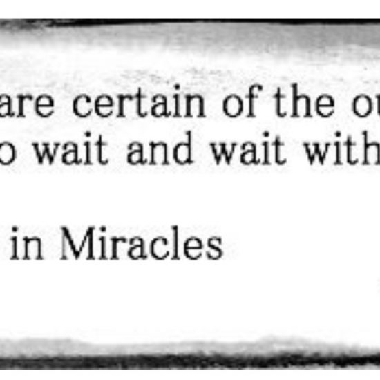 ACIM wait without anxiety bonnie gillespie sent to kim estes before the emmy win