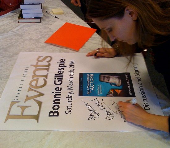 bonnie gillespie sign smfa poster barnes noble