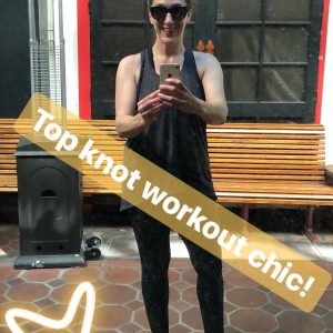 top knot workout chic bonnie gillespie lost 50 pounds