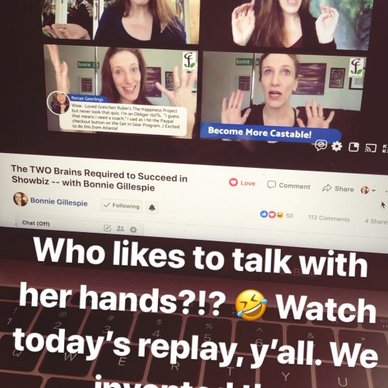 bonnie gillespie talks with her hands