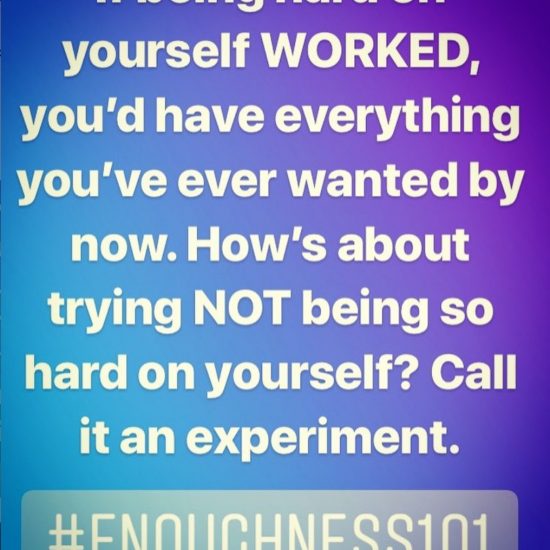 Stop Being so Hard on Yourself