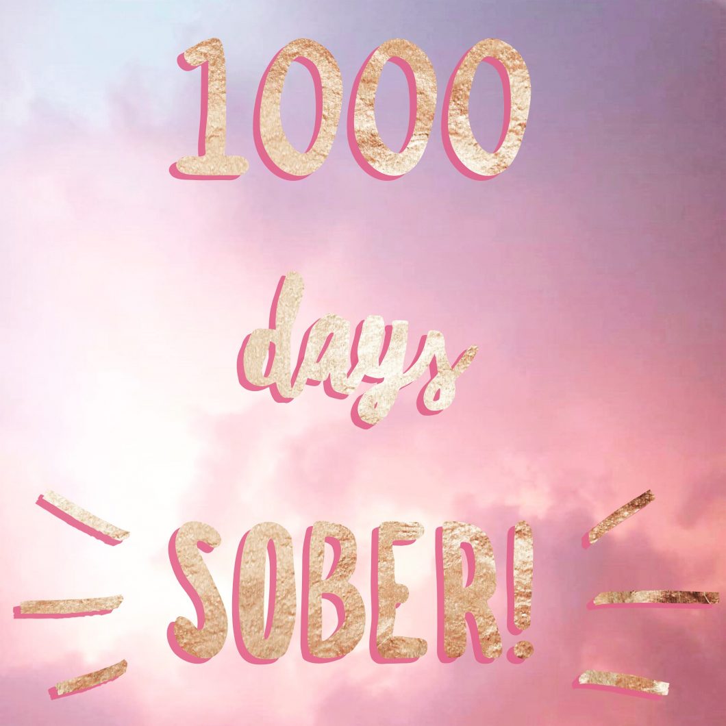 Bonnie Gillespie has been sober for 1000 days.