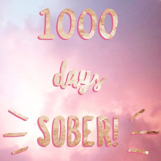 Bonnie Gillespie has been sober for 1000 days.