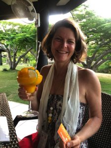 Caroline Gasc with a Big Drink UGWA2020 by Bonnie Gillespie