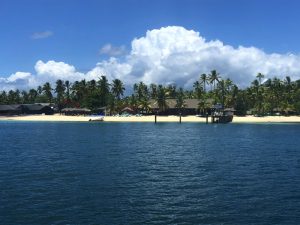 Departing Malolo Plantation Island Old Pier UGWA by Bonnie Gillespie Fiji