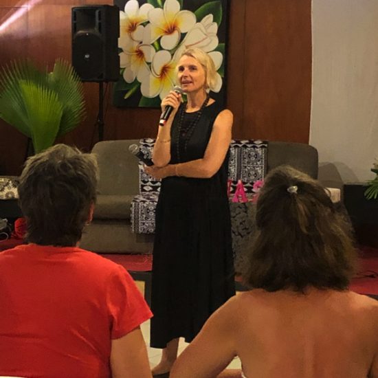 Liz Gilbert's Creativity Workshop Day 2 UGWA2020 Plantation Island Fiji by Bonnie Gillespie