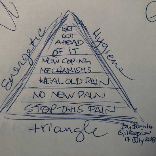 energetic hygiene triangle by bonnie gillespie