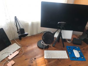 Bonnie Gillespie's livestream setup 2020