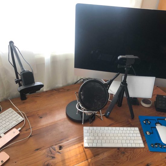Bonnie Gillespie's livestream setup 2020