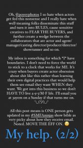 bonnie gillespie response to vanie poyey audrey helps actors agent email bullshit