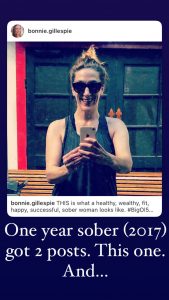 Bonnie Gillespie - 1 year sober - Oct. 16, 2017