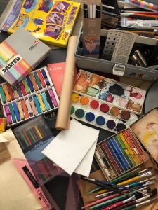 art supplies from college