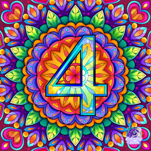 numerology 4 paint by number