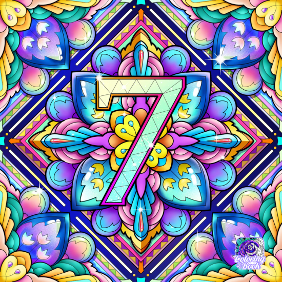 numerology 7 paint by number