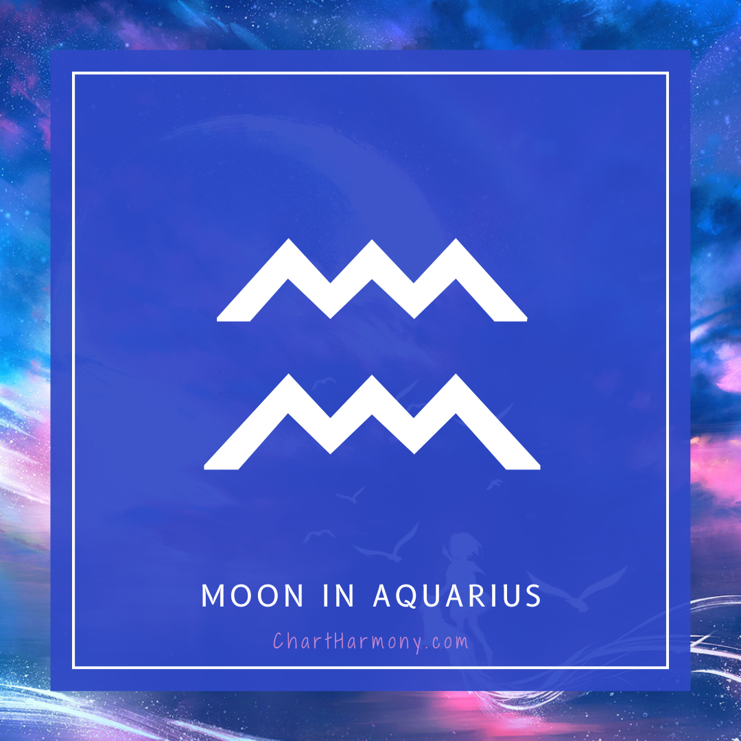 Aquarius Moon Astrology Zodiac Sign Natal Chart Horoscope, 48% OFF