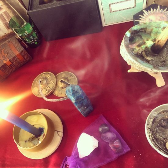 simple altar, simple spell, keep it doable - that's chart harmony - bonnie gillespie - charlsie astrologer daughter