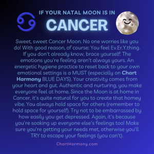 natal Moon in Cancer - Chart Harmony