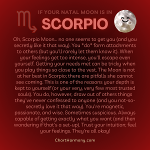 Natal Scorpio Moon - Chart Harmony