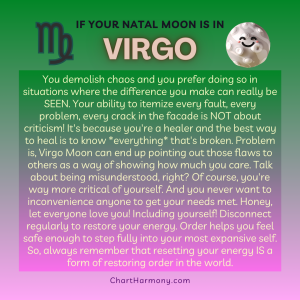 Natal Moon in Virgo - Chart Harmony