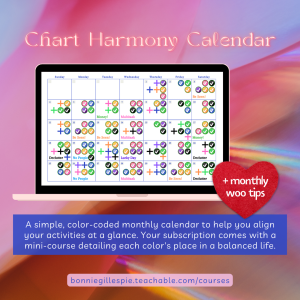 Chart Harmony Calendar by Bonnie Gillespie