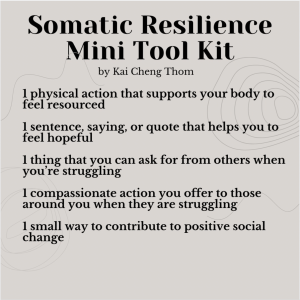 Somatic Resonance Mini Tool Kit by Kai Cheng Thom