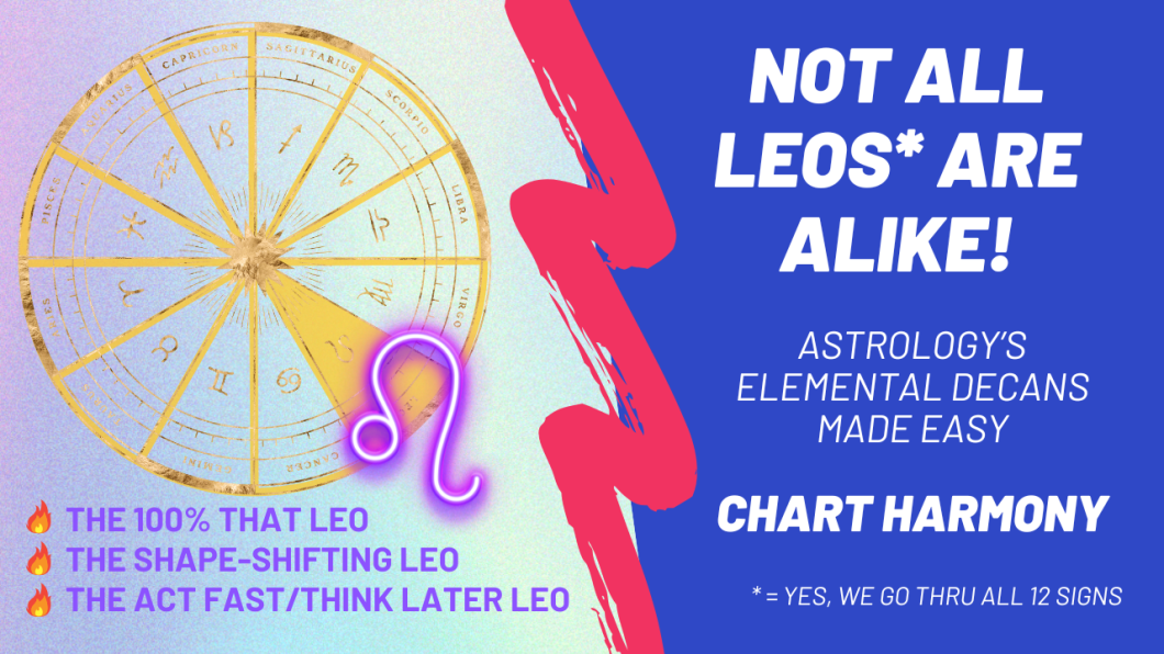 astrological chartwheel with Leo highlighted