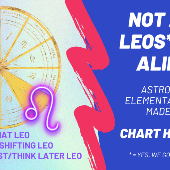 astrological chartwheel with Leo highlighted