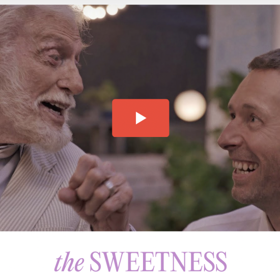 Dick Van Dyke + Chris Martin YouTube thumbnail for their 2024 Coldplay vid