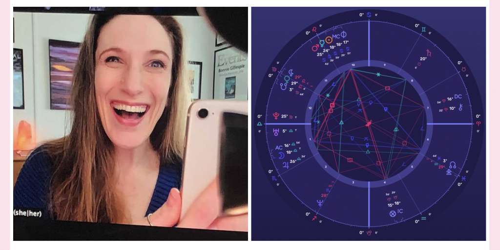 Bonnie Gillespie and her natal chart
