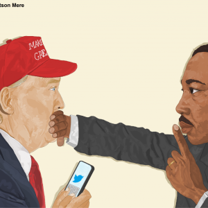 MLK says HUSH to the Cheeto in Chief - by Watson Mere