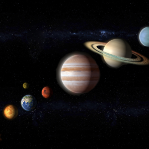 sun, mercury, venus, earth, moon, mars, jupiter, saturn, uranus, neptune, pluto